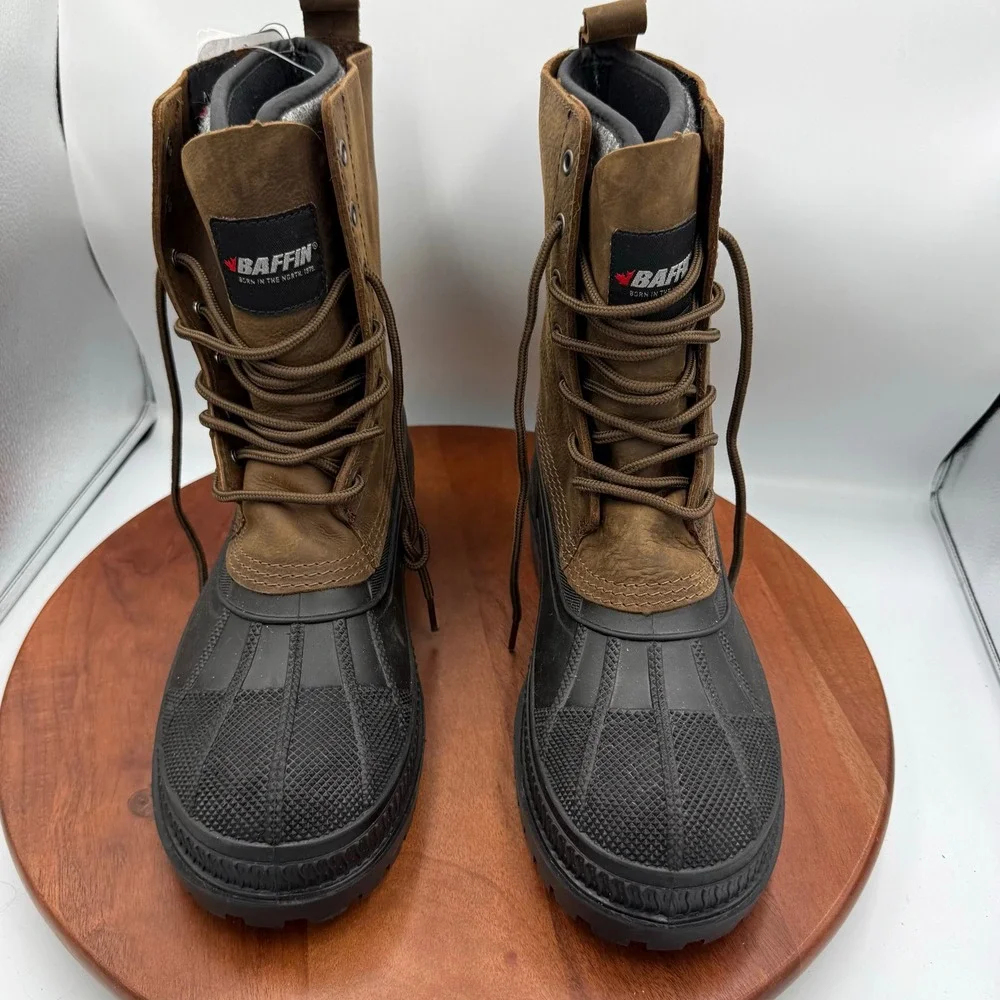 Baffin Yukon Brown Leather Waterproof Arctic Winter Boots TERI-M001 Mens‎ 9